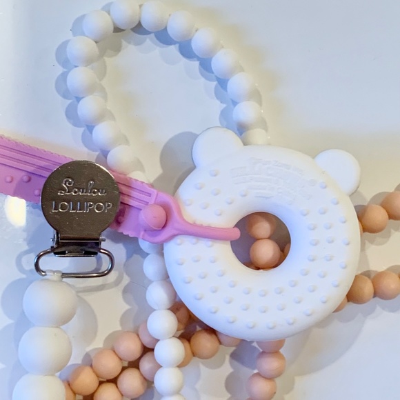 Set of 3 Teethers, Panda + Lou Lou + String of Pearls - Picture 2 of 2